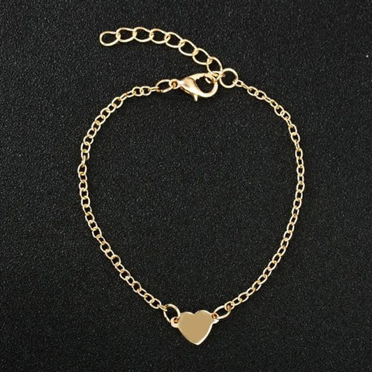 Herzförmiges Armband Gold